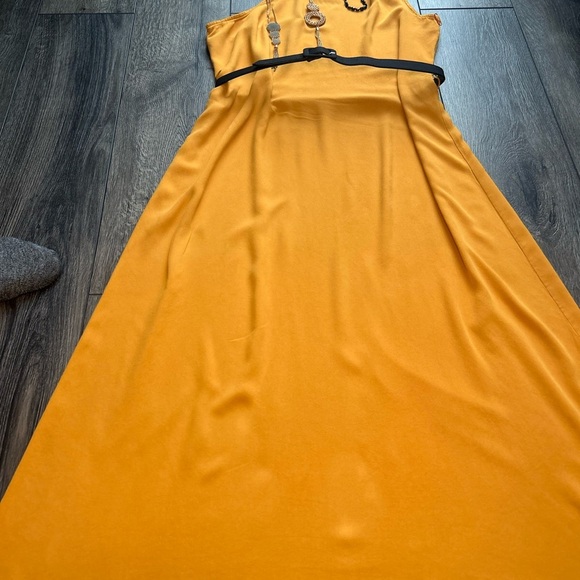 ANTONIO MELANI Orange Black One Shoulder Cocktail Dress - Picture 10 of 15